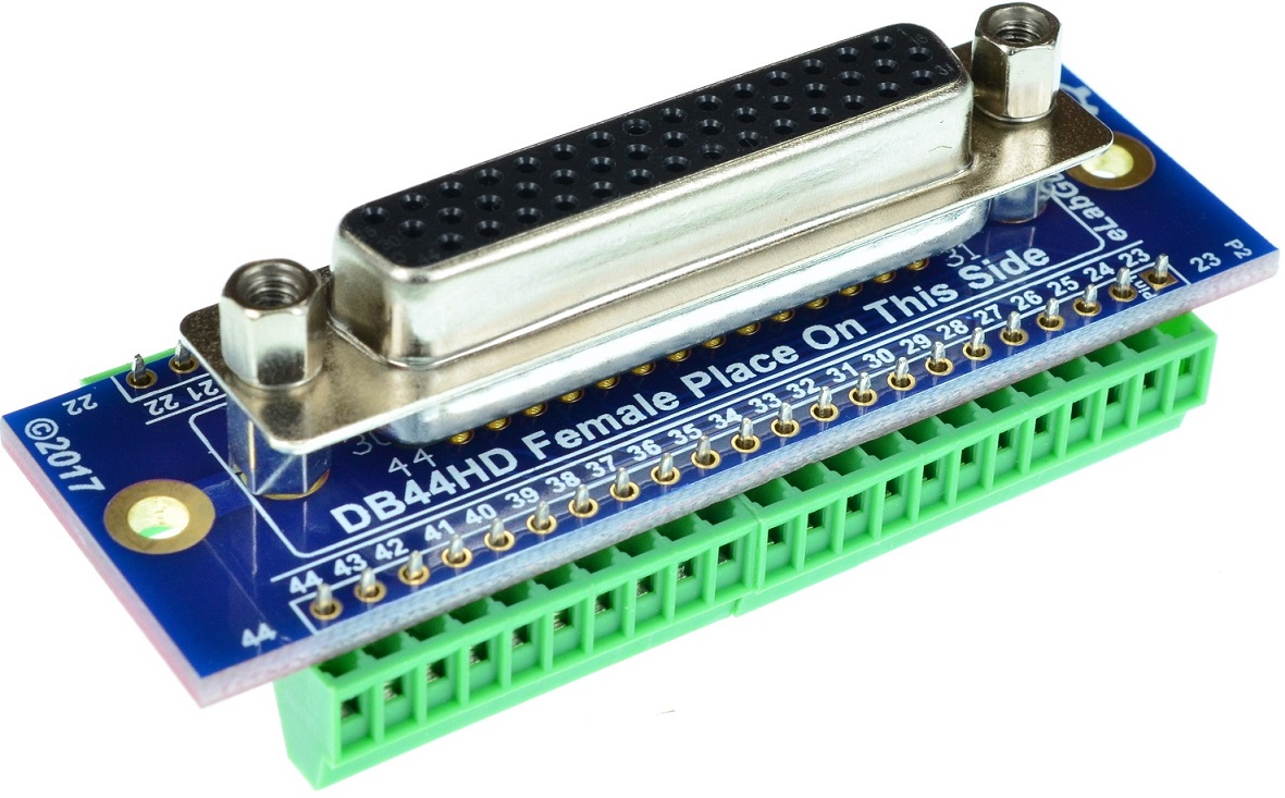 D-Sub High Density 44 DB44HD Female Connector Breakout Board